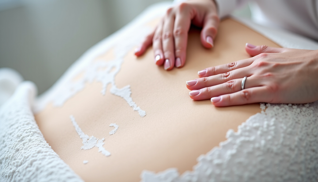 Cartographie des zones corporelles traitées par mésothérapie