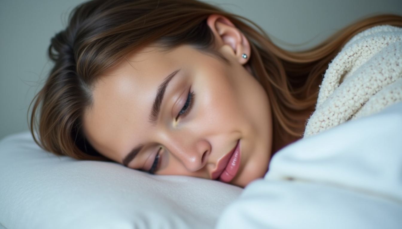 Femme pratiquant des étirements avant de dormir pour améliorer sa qualité de sommeil