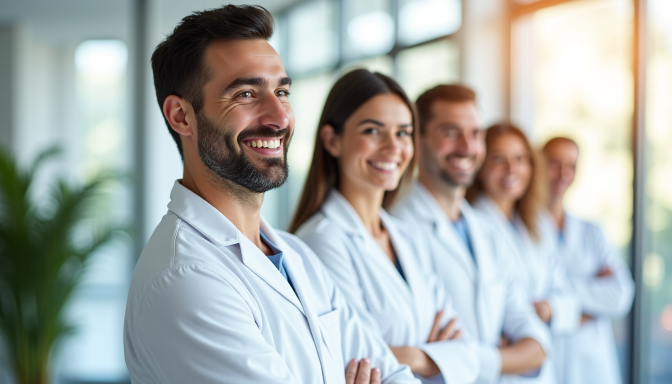 Équipe médicale du centre dentaire Dentapte au Mans composée de chirurgiens-dentistes expérimentés