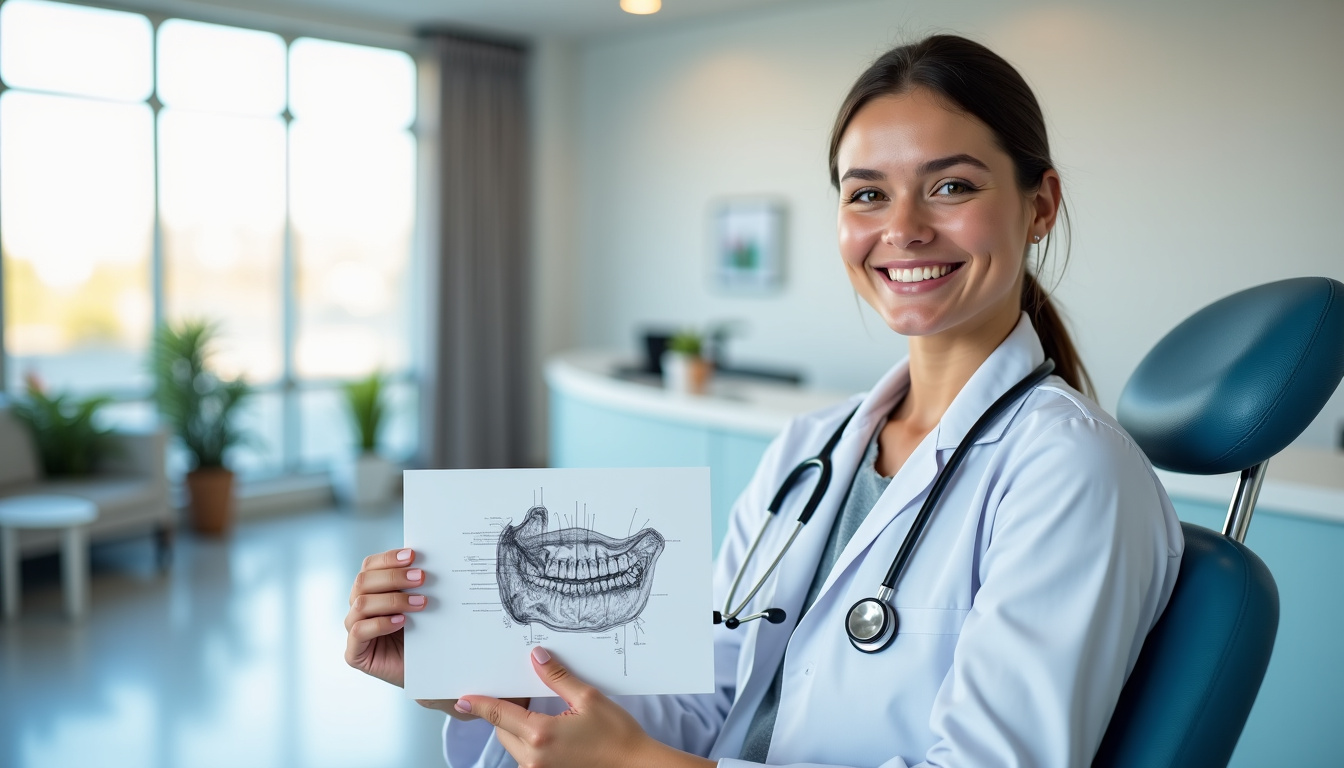 Portrait du Dr Fanny Grimaud dans son cabinet à la Clinique Jules Verne
