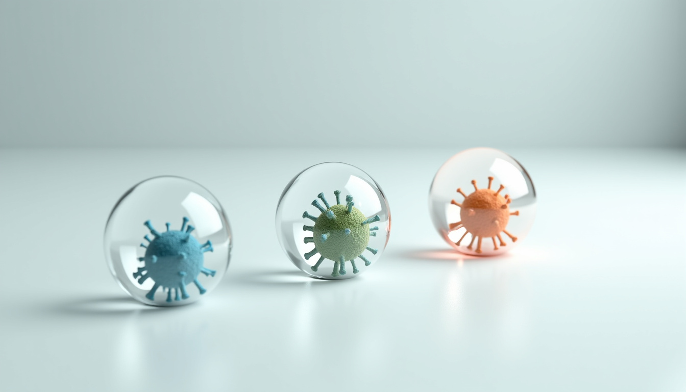 Représentation schématique des différents entérovirus impliqués dans le syndrome pieds-mains-bouche: Coxsackie A16, A6 et EV71