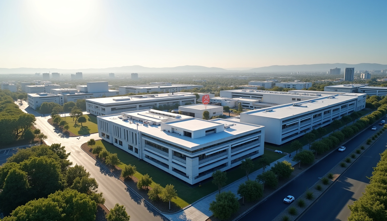 Vue aérienne du Campus Hospitalo-Universitaire Nord de Marseille avec localisation du LBA