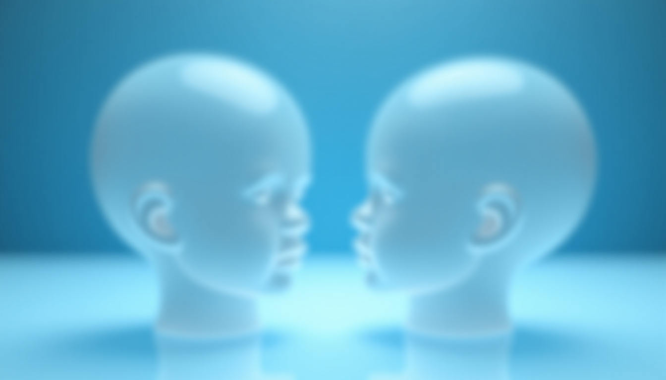 Représentation médicale comparant anencéphalie et hydranencéphalie