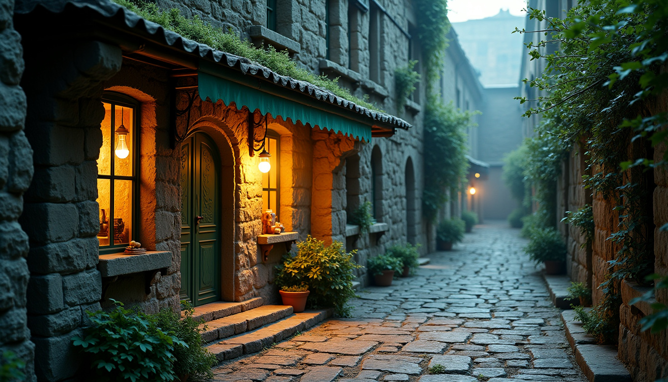 Vue extérieure de la Farmacia Arbusto située près de la Piazza Arbusto dans la Ville Enfouie