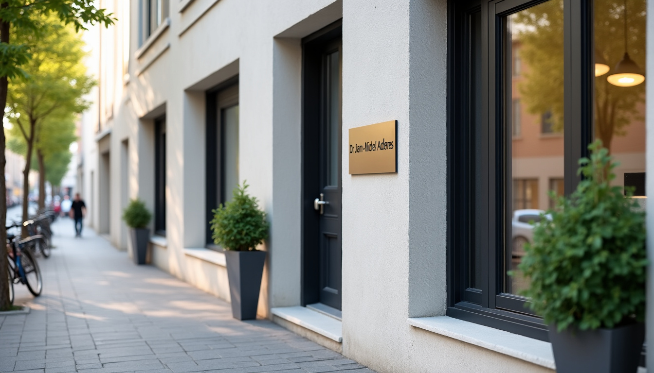Vue extérieure du cabinet médical du Dr Jean-Michel Andères situé au 2 Rue Ernest Renan, Toulouse